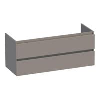 Brauer Joy - Onderkast - 100 cm - met 2 Softclose Lades Greeploos en 1 Sifon Uitsparing - Mat Taupe