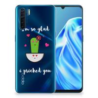 OPPO A91 Telefoonhoesje met Naam Cactus Glad
