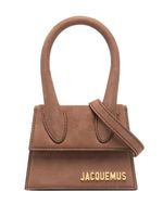 Jacquemus sac en cuir à logo lettre - Marron