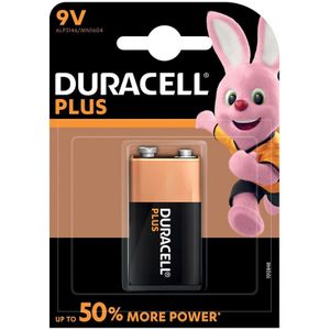 1x Duracell V9 Plus batterij alkaline LR61 9 V   -