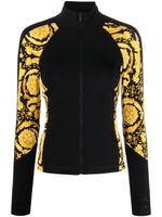 Versace veste zippée à motif baroque - Noir
