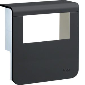 Afdekkap voor outlet, 80mm zwart