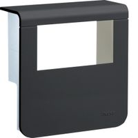 Afdekkap voor outlet, 80mm zwart