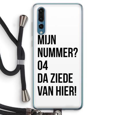 Da ziede van hier: Huawei P20 Pro Transparant Hoesje met koord