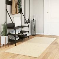 Vloerkleed HUARTE laagpolig zacht wasbaar 80x200 cm crme