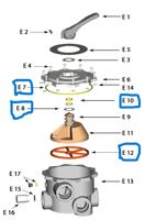 Aquaforte O-Ringkit voor zeswegklep 2" (SK576&SK577)