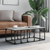 Salontafel 100x50x35,5 cm bewerkt hout grijs sonoma eikenkleur - thumbnail