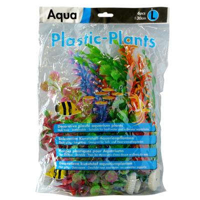 Superfish Aqua Plants L 30cm - Set van 18 Kunstmatige Aquariumplanten - Veelkleurig & Onderhoudsvrij