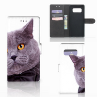 Samsung Galaxy Note 8 Telefoonhoesje met Pasjes Kat - thumbnail