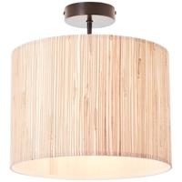 Brilliant Plafondlamp Wimea zeegras met bronsbruin 99488/76