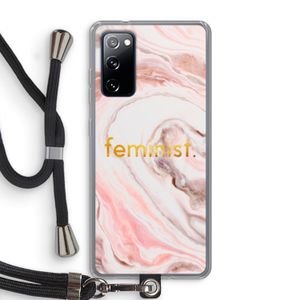 Feminist: Samsung Galaxy S20 FE / S20 FE 5G Transparant Hoesje met koord