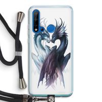Yin Yang Dragons: Huawei P20 Lite (2019) Transparant Hoesje met koord