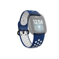 Hama Sportpolsband Voor Fitbit Versa3/Sense Ademend Universeel Donkerb./grijs - thumbnail