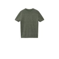Mango Man fijngebreid T-shirt middengroen - thumbnail