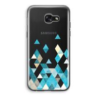 Gekleurde driehoekjes blauw: Samsung Galaxy A5 (2017) Transparant Hoesje