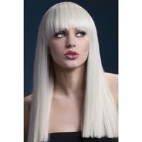 Smiffys Luxe blonde verkleed pruik Alexia - voor dames - blond - lang haar