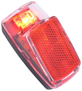 Edge achterlicht spatbord vida 1 led inclusief batterijen (bulk verpakking)