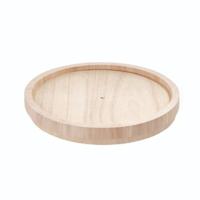 iDesign - Lazy Susan Draaiplateau, 23 cm, Paulownia Hout, Beige - iDes