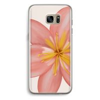 Pink Ellila Flower: Samsung Galaxy S7 Edge Transparant Hoesje