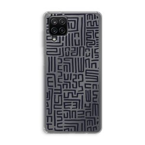 Moroccan Print: Samsung Galaxy A12 Transparant Hoesje