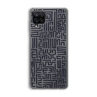 Moroccan Print: Samsung Galaxy A12 Transparant Hoesje