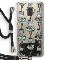 Boompje: Samsung Galaxy A8 (2018) Transparant Hoesje met koord