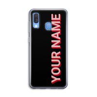 Namecase: Samsung Galaxy A40 Transparant Hoesje Namecase: Samsung Galaxy A40 Transparant Hoesje