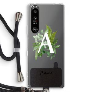 Green Brush: Sony Xperia 1 III Transparant Hoesje met koord