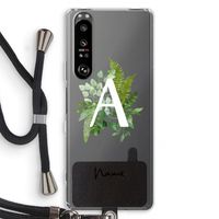 Green Brush: Sony Xperia 1 III Transparant Hoesje met koord