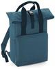 Atlantis BG118 Twin Handle Roll-Top Backpack - Airforce-Blue - 28 x 38 x 12 cm