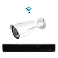 1x Draadloze Professionele 4K Ultra HD IP IR Bewakingscamera Set - POE NVR Recorder - 8 Kanaals - Nachtzicht & 1TB Opslag