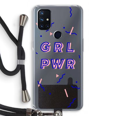 GRL PWR: OnePlus Nord N10 5G Transparant Hoesje met koord
