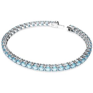 Swarovski 5648928 Armband Matrix zilverkleurig-blauw 5 mm 16,5 cm