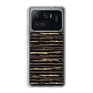 Gouden strepen: Xiaomi Mi 11 Ultra Transparant Hoesje