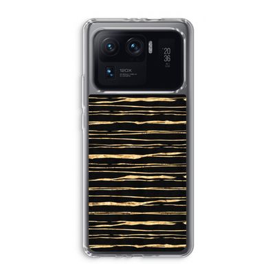 Gouden strepen: Xiaomi Mi 11 Ultra Transparant Hoesje