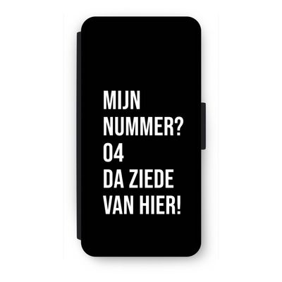 Da ziede van hier - Zwart: iPhone SE 2020 Flip Hoesje