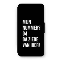 Da ziede van hier - Zwart: iPhone SE 2020 Flip Hoesje