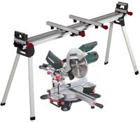 Metabo afkortzaag kgs 254 m met trekfunctie | nieuw model + ksu 401 onderstel - 690860000