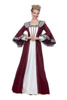 Luxe Koninginnen Jurk Bordeaux