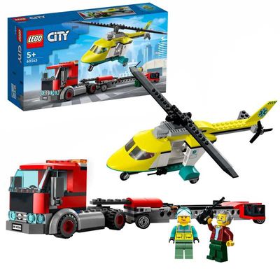 City - Reddingshelikopter transport Constructiespeelgoed