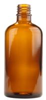 Flesje glas 100ml amber 24 Stuks