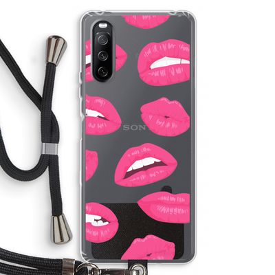 Bite my lip: Sony Sony Xperia 10 III Transparant Hoesje met koord