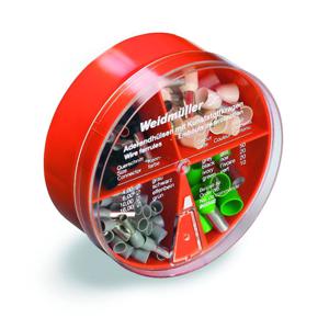 Weidmüller 9025400000 Assortiment adereindhulzen 4 mm², 6 mm², 10 mm², 16 mm² Deels geïsoleerd Grijs, Geel, Rood, Blauw 100 stuk(s)