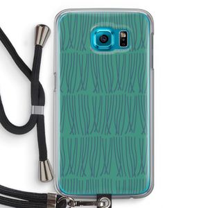 Swirls: Samsung Galaxy S6 Transparant Hoesje met koord