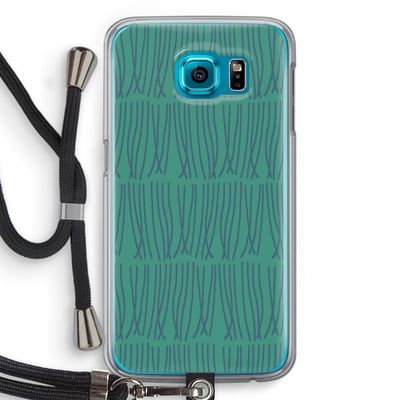 Swirls: Samsung Galaxy S6 Transparant Hoesje met koord