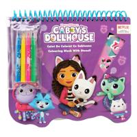 Speelgoedland Gabby's poppenhuis kleurblok met stiften en sjablonen