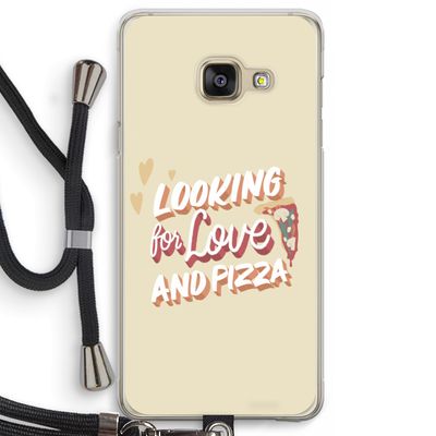 Pizza is the answer: Samsung Galaxy A3 (2016) Transparant Hoesje met koord
