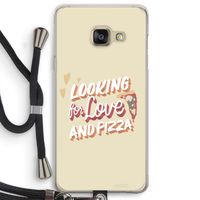 Pizza is the answer: Samsung Galaxy A3 (2016) Transparant Hoesje met koord