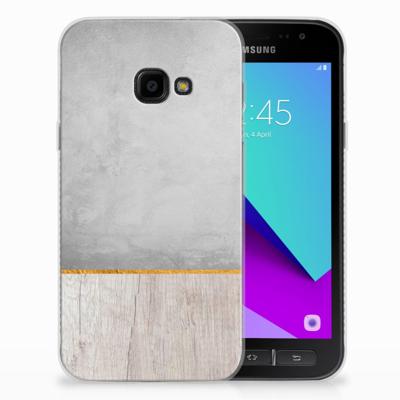 Samsung Galaxy Xcover 4 | Xcover 4s | Bumper Hoesje | Wood Concrete