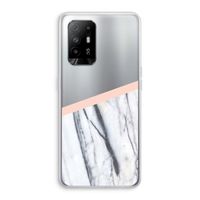 A touch of peach: Oppo A95 5G Transparant Hoesje